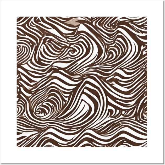 Abstract Zebra Stripes Pattern Design No. 539 Wall Art by cornelliusy
